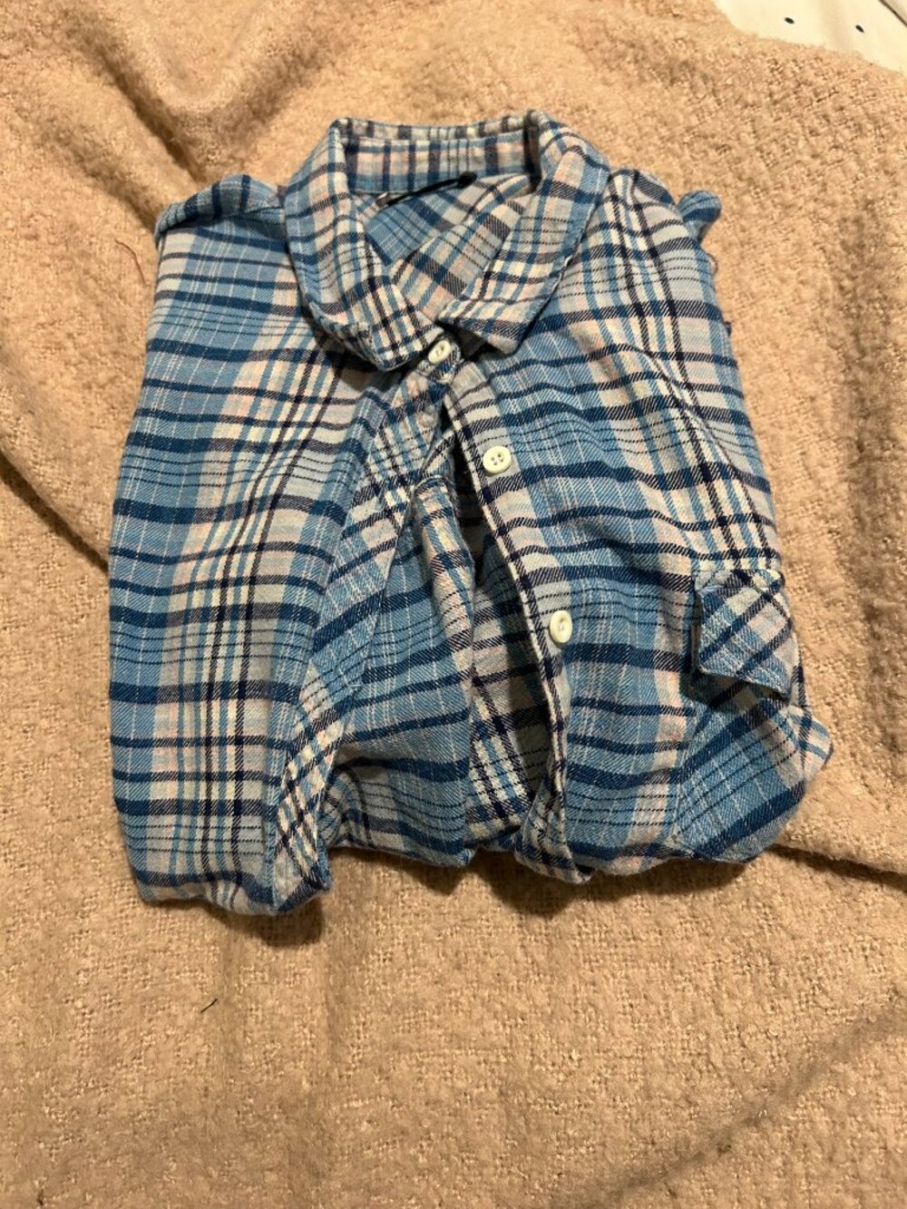 Comfy Plaid Blouse